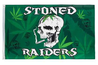 Stoned Raiders - Flagge 90 x 150 cm
