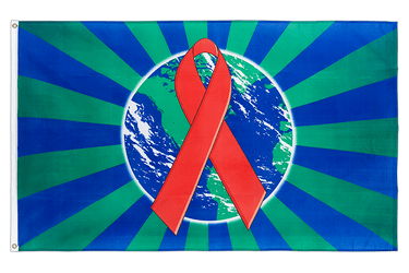 World Aids Awareness - Drapeau 90 x 150 cm