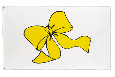 Ruban jaune - Drapeau 90 x 150 cm