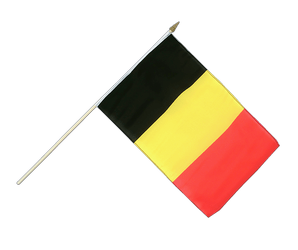 Belgium Hand Waving Flag 12x18"