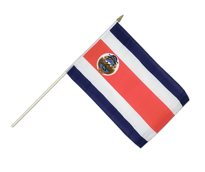 Costa Rica - Stockflagge 30 x 45 cm