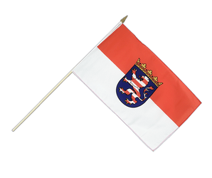 Hesse Hand Waving Flag 12x18"