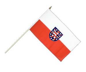 Thuringia Hand Waving Flag 12x18"