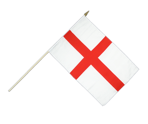 England St. George Hand Waving Flag 12x18"