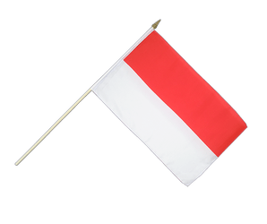 Indonesia Hand Waving Flag 12x18"