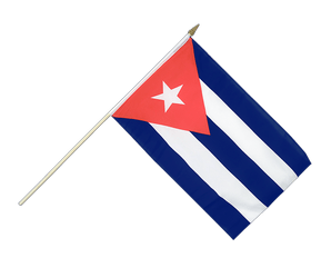 Cuba Drapeau sur hampe 30 x 45 cm