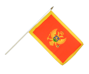 Stockflagge Montenegro - 30 x 45 cm