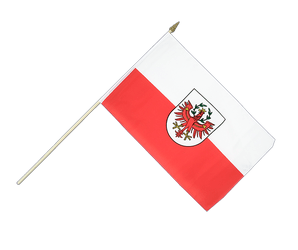 Drapeau Tyrol sur hampe - 30 x 45 cm