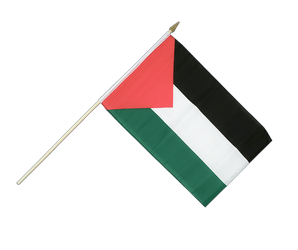Palestine Drapeau sur hampe 30 x 45 cm