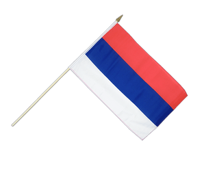 Serbia Hand Waving Flag 12x18"