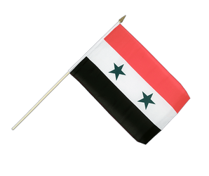 Syrien Stockflagge 30 x 45 cm