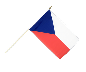 Czech Republic Hand Waving Flag 12x18"