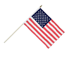 Hand Waving Flag USA - 12x18"