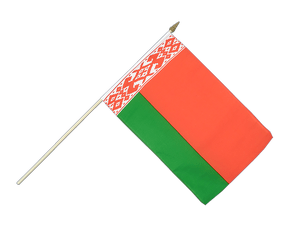 Stockflagge Weißrussland - 30 x 45 cm