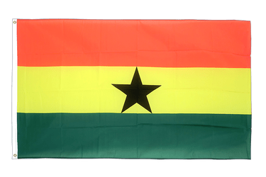 Fahne Ghana Flagge 90x150 cm  NEU  Flaggen Hissfahne Hissflagge mit Ösen 