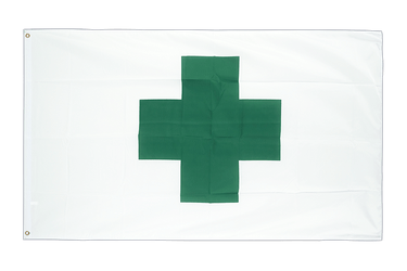 Grünes Kreuz Hissflagge  Fahnen Flaggen 60x90cm 