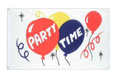 Party Time Flagge - 90 x 150 cm