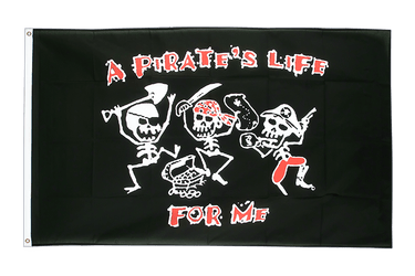 Pirat Pirates Life Flagge 90 x 150 cm