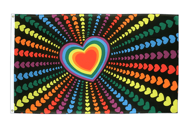 Regenbogen Liebe Flagge - 90 x 150 cm