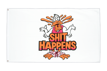 Shit Happens - Drapeau 90 x 150 cm