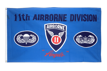11th Airborne - Drapeau 90 x 150 cm