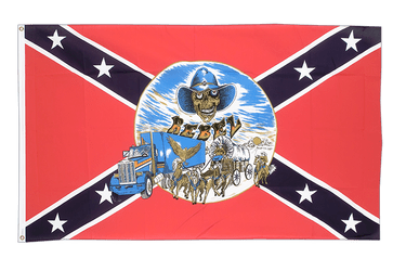 Confédéré USA Sudiste Camion et diligence Drapeau 90 x 150 cm
