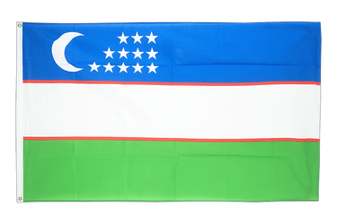 Uzbekistan Flag - 3x5 ft