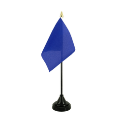 Bleu Mini drapeau de table 10 x 15 cm