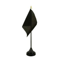 Schwarze Tischflagge 10 x 15 cm