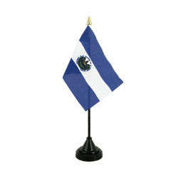 El Salvador Table Flag 4x6"