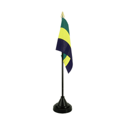Gabon Mini drapeau de table 10 x 15 cm