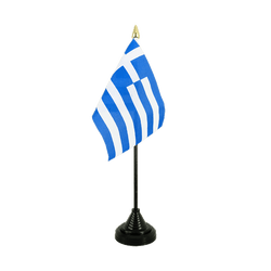 Grèce Mini drapeau de table 10 x 15 cm
