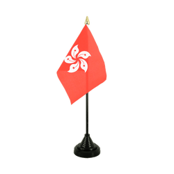Hong Kong Mini drapeau de table 10 x 15 cm