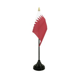 Tischflagge Katar - 10 x 15 cm
