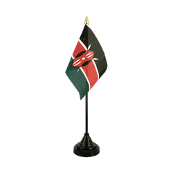 Kenia Tischflagge 10 x 15 cm