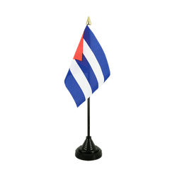 Tischflagge Kuba - 10 x 15 cm