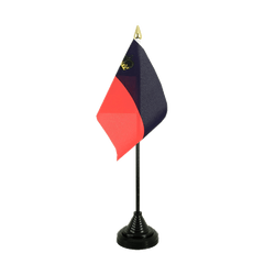 Tischflagge Liechtenstein - 10 x 15 cm