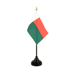Madagascar Mini drapeau de table 10 x 15 cm