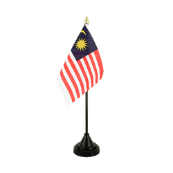 Malaisie Mini drapeau de table 10 x 15 cm