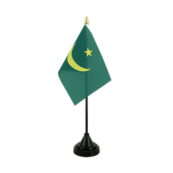Mauretanien Tischflagge 10 x 15 cm