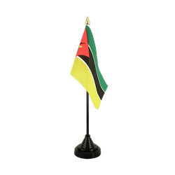 Mozambique Mini drapeau de table 10 x 15 cm