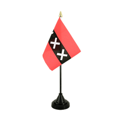 Tischflagge Amsterdam - 10 x 15 cm