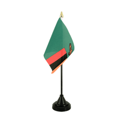 Zambia Table Flag 4x6"