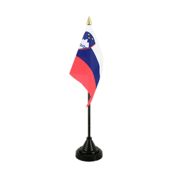 Slovénie Mini drapeau de table 10 x 15 cm
