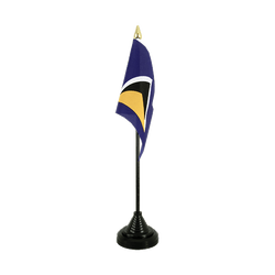 St. Lucia Tischflagge 10 x 15 cm