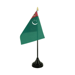 Turkmenistan Table Flag 4x6"