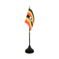 Uganda Table Flag 4x6"
