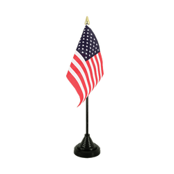 Tischflagge USA - 10 x 15 cm