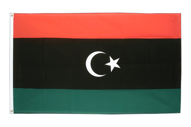 Royaume de Libye 1951-1969 Symbole des Opposants Drapeau 60 x 90 cm