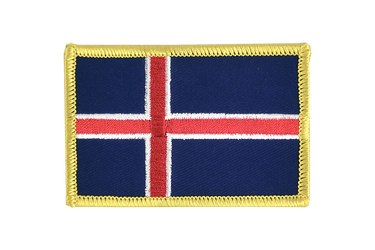 Aufnäher mit Island Flagge